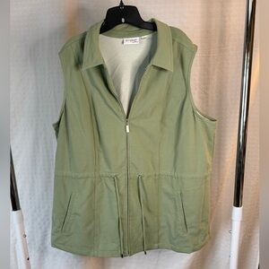 Quacker Factory Olive Green Vest